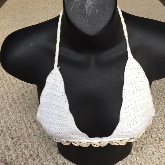 Hand Crafted Other - Crochet/seashell bikini top
